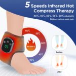 Foot Massager Foot & Ankle Massager with Heat Vibration,