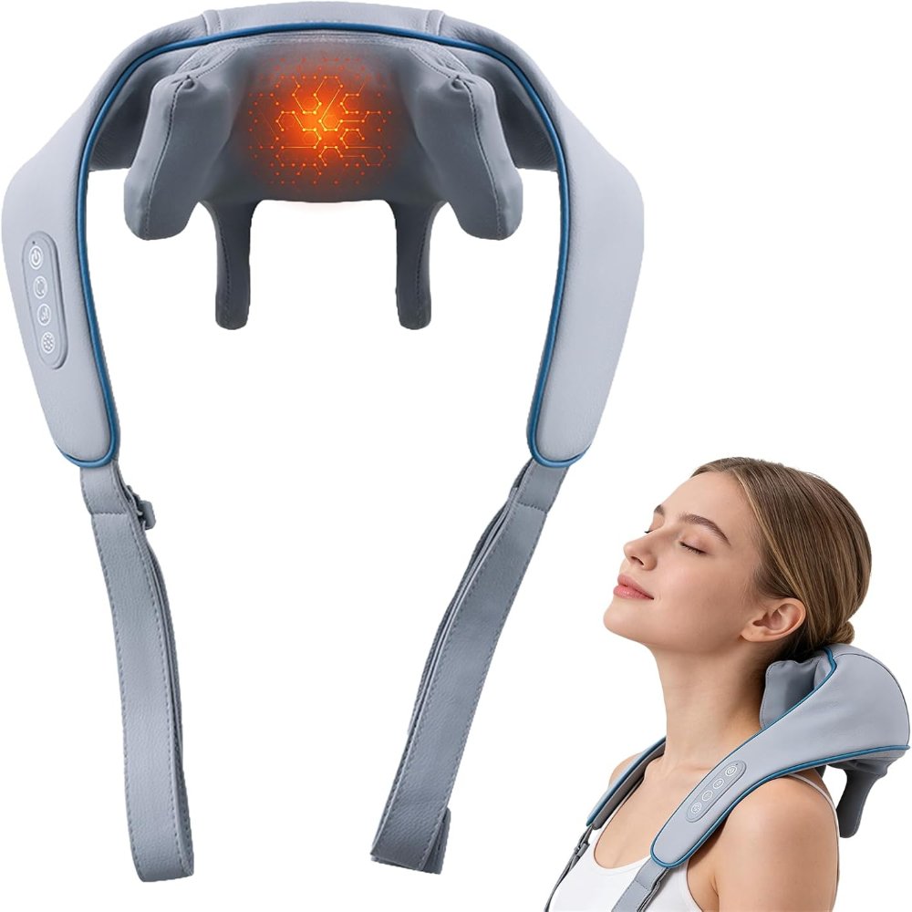 Neck Massager 4D Deep Tissue Kneading Neck Massager