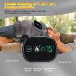 Knee Massager Cordless Rechargeable Heating Knee Warmers Wrap for Shoulder Elbow Knee Stress Relief