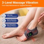 Foot Massager Foot & Ankle Massager with Heat Vibration,