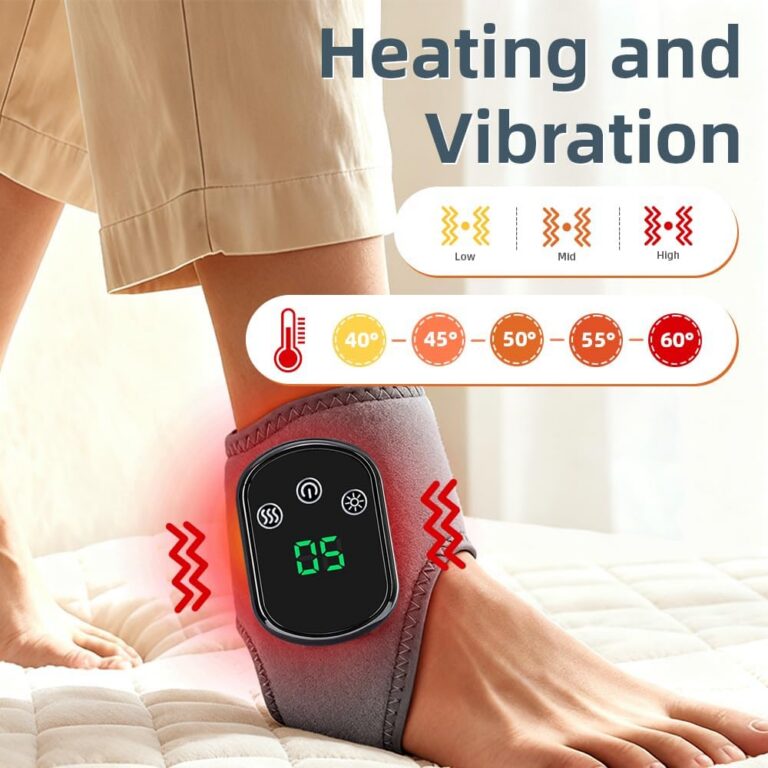 Foot Massager Foot & Ankle Massager with Heat Vibration,